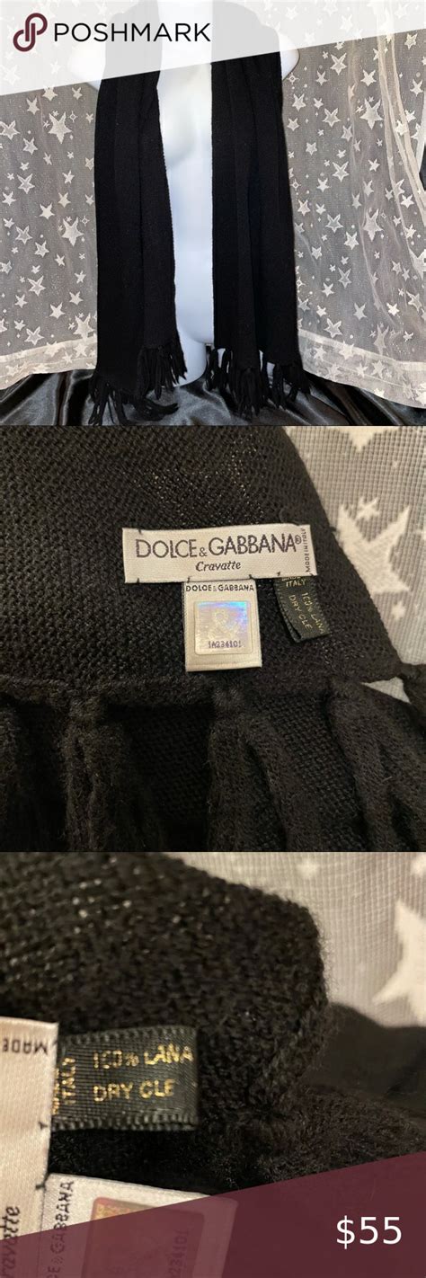 Dolce & Gabbana Cravatte Unisex Wool Scarf 